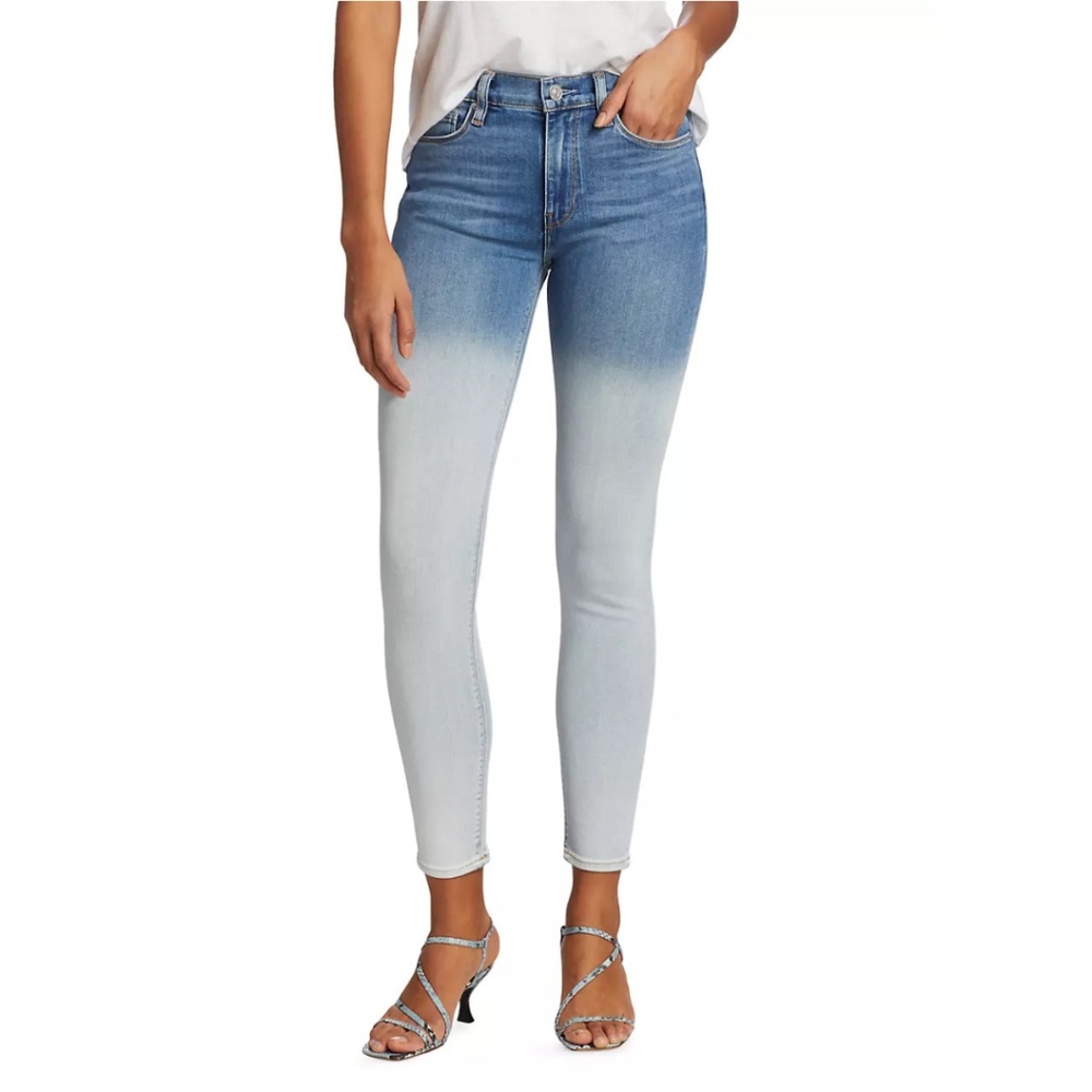 Hudson Jeans Barbara High-Rise Skinny Coated Ankle Jeans 27x27 NWOT